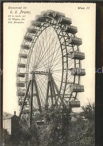 Wien Riesenrad im Prater Kat. Wien