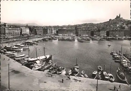 Marseille Quai des Belges Notre Dame de la Garde Kat. Marseille