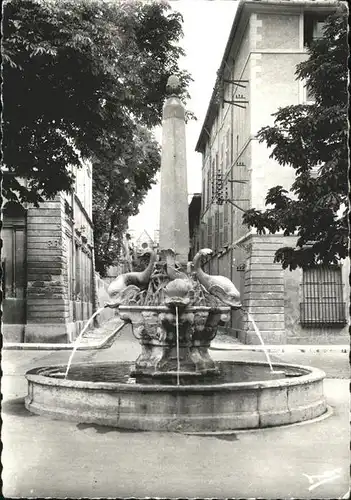 Aix en Provence La Fontaine des Quatre Dauphins Kat. Aix en Provence