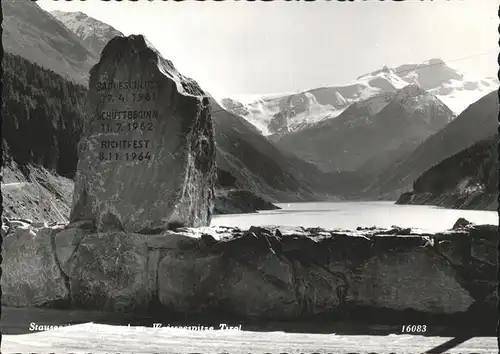 Kaunertal Stausee Weisseespitze Kat. Kaunertal
