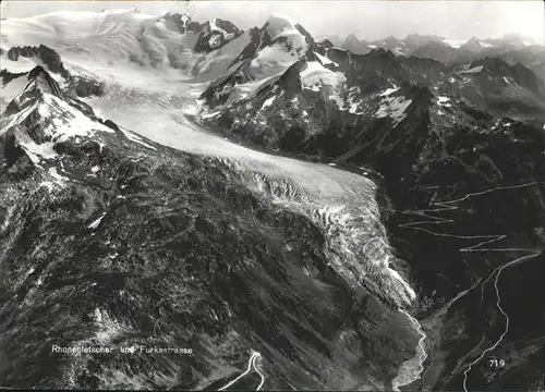 pw41617 Rhonegletscher Glacier du Rhone Furkastrasse Kategorie. Rhone Alte Ansichtskarten