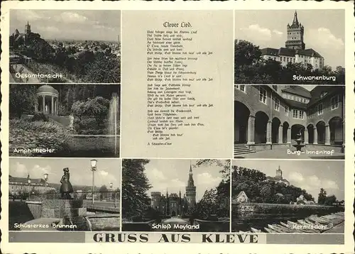 Kleve Schwanenburg Schuesterkes Brunnen Kermisdahl Clever Lied Kat. Kleve