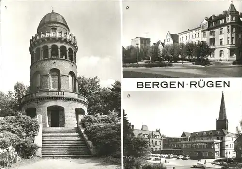 Bergen Ruegen Rugard Ernst Moritz Arndt Turm Karl Marx Platz Ratskeller Kat. Bergen