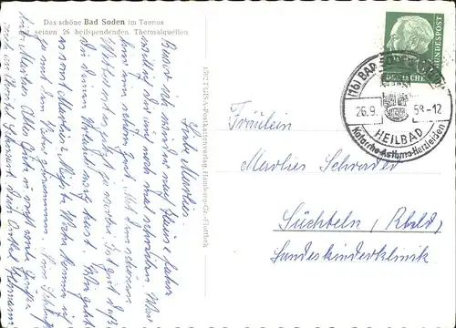 pw41785 Bad Soden Taunus Kurhaus Schwefel-u. Wilhelmsquelle Kategorie. Bad Soden am Taunus Alte Ansichtskarten