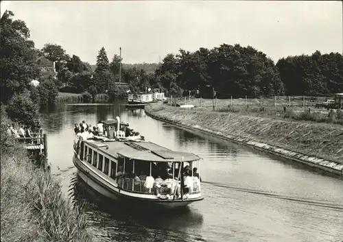 Malchow Anlegestelle Weisse Flotte Kat. Malchow Mecklenburg