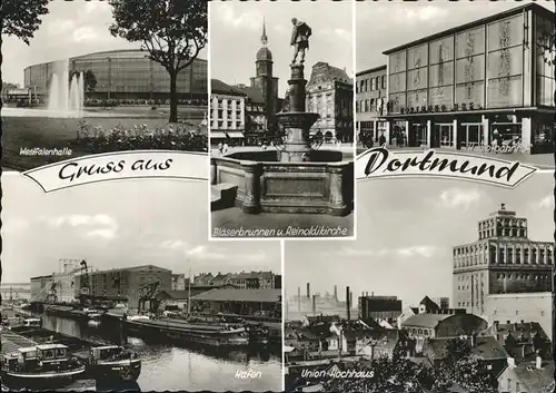 Dortmund Westfalenhalle Blaeserbrunnen Hafen Kat. Dortmund