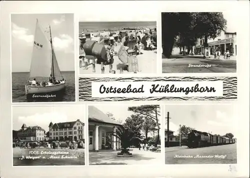 Kuehlungsborn Ostseebad Strand Strandstrasse Rasender Molly Kat. Kuehlungsborn