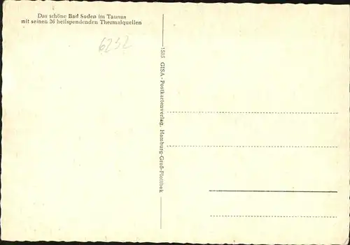 pw41967 Bad Soden Taunus Badehaus Kategorie. Bad Soden am Taunus Alte Ansichtskarten