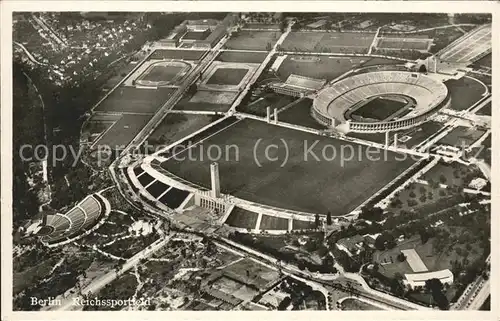 Stadion Berlin Reichssportfeld Fliegeraufnahme / Sport /