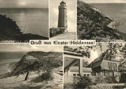 Leuchtturm Lighthouse Kloster Hiddensee Gerhart-Hauptmann-Haus  / Gebaeude /