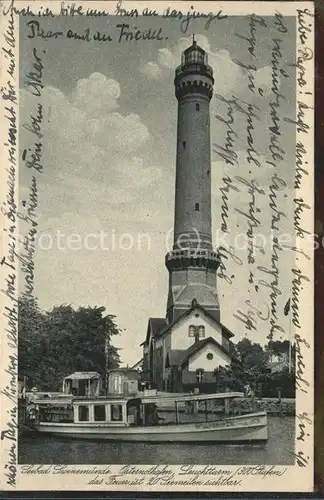 Leuchtturm Lighthouse Swinemuende Osternothafen  / Gebaeude /