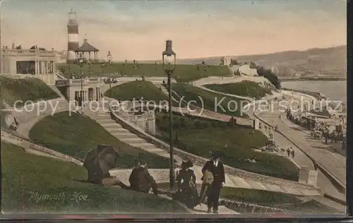 Leuchtturm Lighthouse Plymouth-Hoe  / Gebaeude /