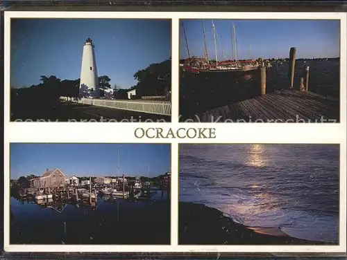 Leuchtturm Lighthouse Ocracoke  / Gebaeude /