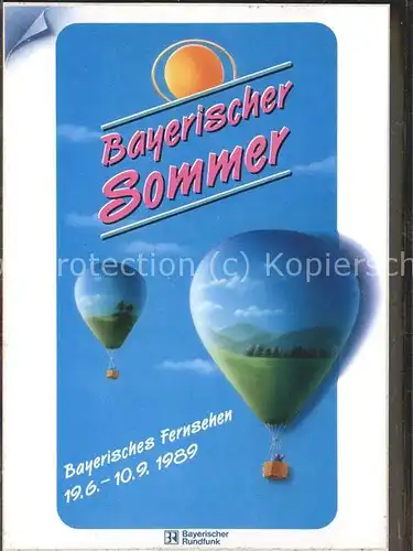 Rundfunk Bayerischer Sommer Heissluftballons / Technik /
