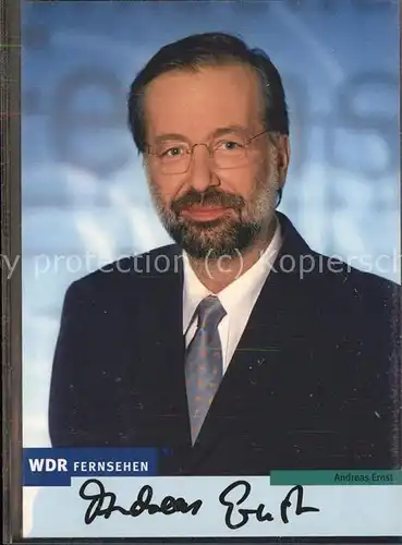 Rundfunk Andreas Ernst WDR Autogramm  / Technik /
