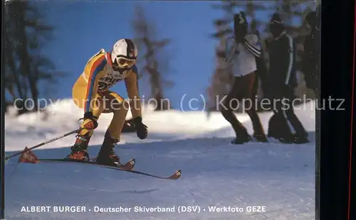 Skisport Albert Burger  / Sport /