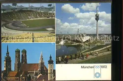 Funkturm Olympiastadion Muenchen  / Bruecken /