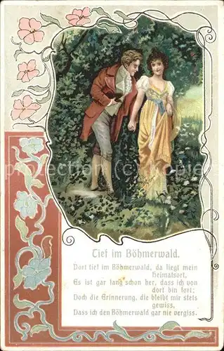 Poesie Liebe Tief im Boehmerwald  / Poesie /