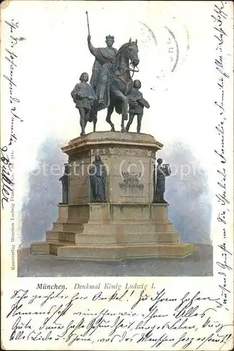 Denkmal Muenchen Denkmal Koenig Ludwig I.  / Denkmaeler /