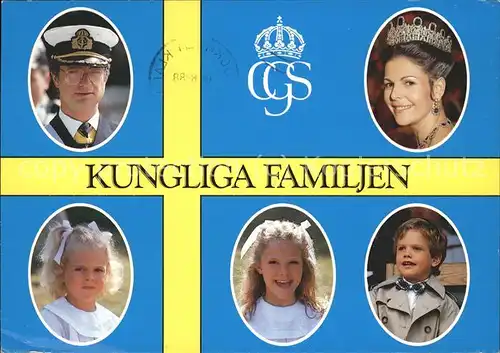 Adel Schweden Kungliga Familjen Krone / Koenigshaeuser /