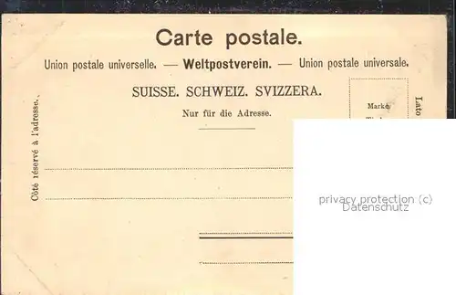 Post Hotel des Postes Souvenir de Lausanne / Berufe /