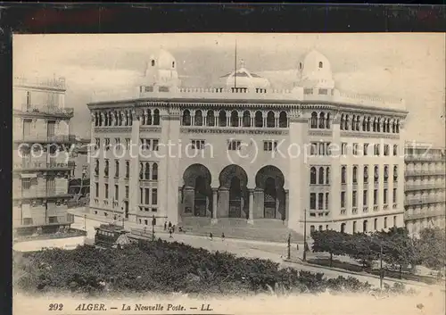 Post Alger La Nouvelle Poste Strassenbahn / Berufe /