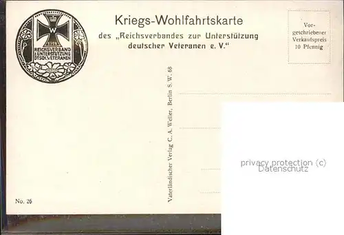 Kuenstlerkarte S. H. Kriegswohlfahrtskarte Prinz Heinrich von Preussen / Kuenstlerkarte /