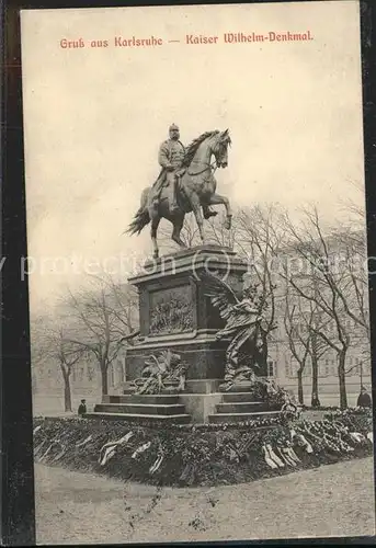 Denkmal Karlsruhe Kaiser Wilhelm Denkmal / Denkmaeler /