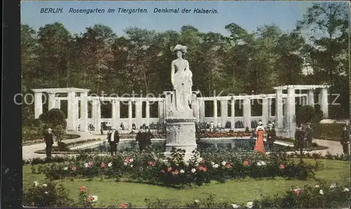 Denkmal Berlin Rosengarten Tiergarten Kaiserin / Denkmaeler /