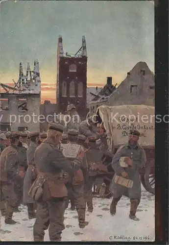 Kuenstlerkarte C. Roechling Soldaten Krieg Feldpost / Kuenstlerkarte /