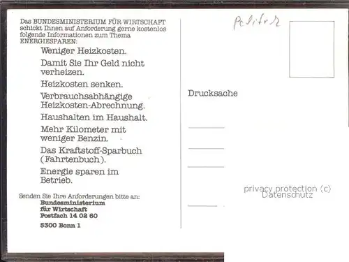 Politik Energiesparern  Wirtschaft  / Politik /