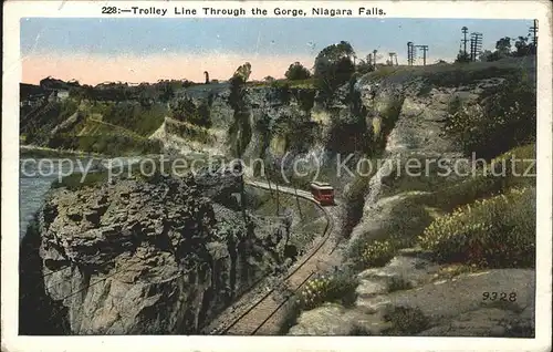 Eisenbahn Trolley Line Through the Gorge Niagara Falls / Eisenbahn /