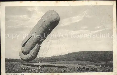 Zeppelin Fesselballon / Flug /