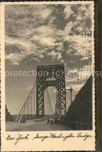 Bruecken Bauwerke New York George Washington Bridge / Bruecken /