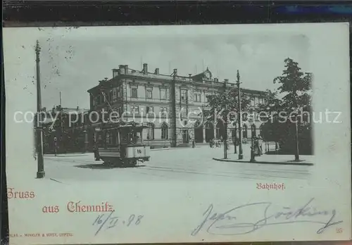 Strassenbahn Bahnhof Chemnitz / Strassenbahn /