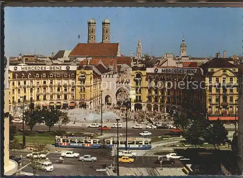 Strassenbahn Muenchen Karlsplatz Frauenkirche / Strassenbahn /