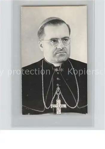 Religion Bischof Weskamms Papst Pius Hannes Burger Kardinal Wendels / Religion /