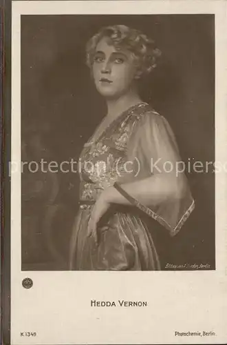 Verlag Photochemie Nr. 1349 Hedda Vernon / Kino und Film /