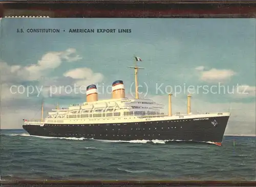 Dampfer Oceanliner S.S. Constitution American Export Lines / Schiffe /