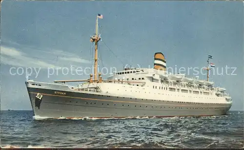 Dampfer Oceanliner S.S. Ryndam Holland-Amerika Linie / Schiffe /