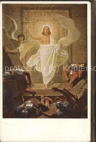 Jesus Auferstehung Kuenstlerkarte J.K. Nr. 22  / Christentum /