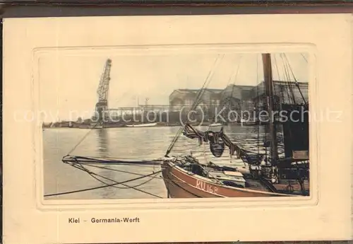 Werftbau Kiel Germania-Werft Segelboot / Schiffe /