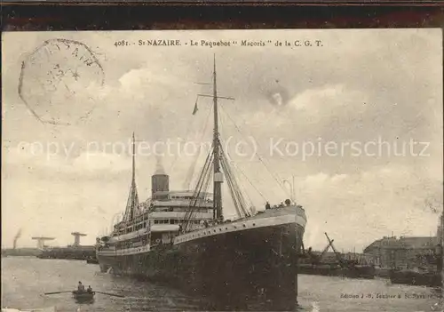 Dampfer Oceanliner Macoris St. Nazaire  / Schiffe /