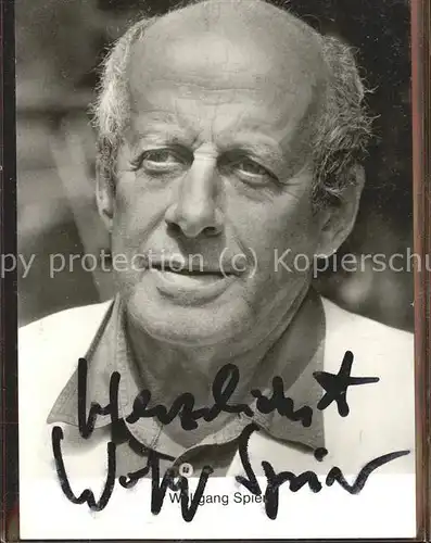 Schauspieler Wolfgang Spier Autogramm  / Kino und Film /