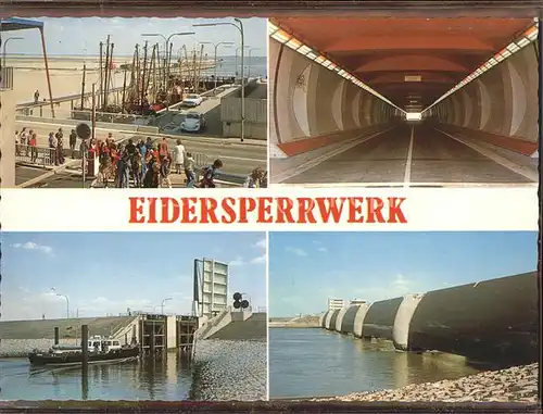 Staudamm Pumpspeicherkraftwerk Eidersperrwerk Hundeknoell Vollerwiek  / Gebaeude /