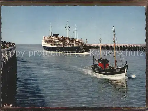 Post Boot Ostende Dover Fischkutter / Berufe /