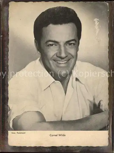 Schauspieler Cornel Wilde  / Kino und Film /