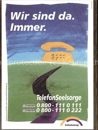 Telefon Seelsorge Werbung / Technik /