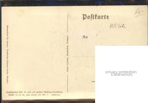 Kuenstlerkarte Hans Printz Betende Landsknechte / Kuenstlerkarte /