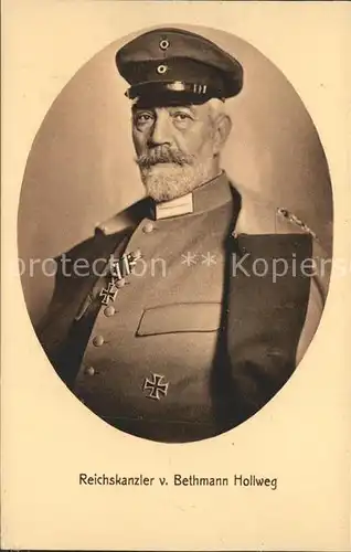 Politiker Reichskanzler v. Bethmann Hollweg / Politik /